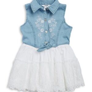 Guess denim and tutu Embroidered Dress